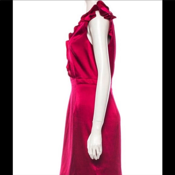 NWT Zac Posen Z Spoke Ruffle V-Neck Dress - Picture 3 of 3